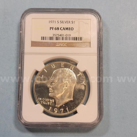 1971 PF68 Silver Eisenhower Dollar
