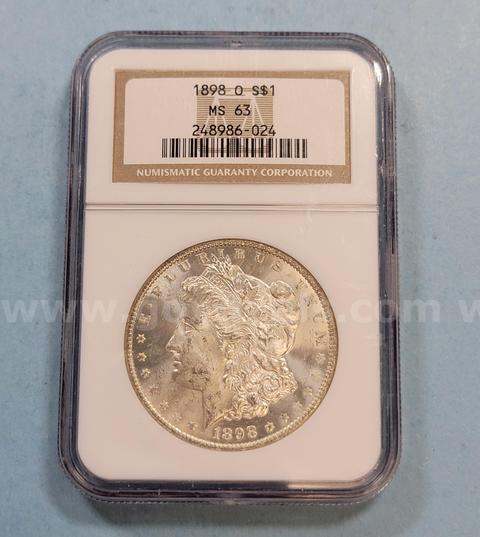 1898 MS63 Morgan Silver Dollar