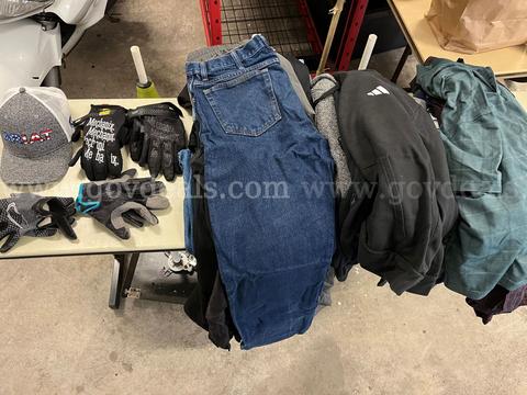 Mens clothing lot - government surplus lot currently bid at $1 in Seaside, OR