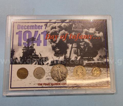 December 1941 Pearl Harbor Silver Coin Collection