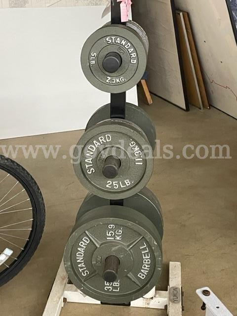 Yukon steel plate weights with stand