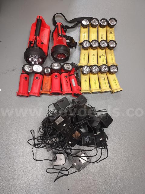 Flashlights (20) Chargers (5)