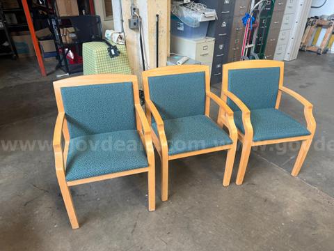Lot of 3 Guest / Waiting Room Chairs