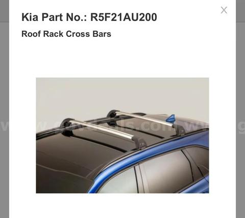 SHIPPING AVAILABLE lot of 4 Genuine Kia Roof Rack Cross Bars R5F21AU200 Fit Sorento 2021 2022 2023 Gas & Hybrid(AU200)