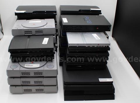 Lot of 31 Sony PlayStation Consoles