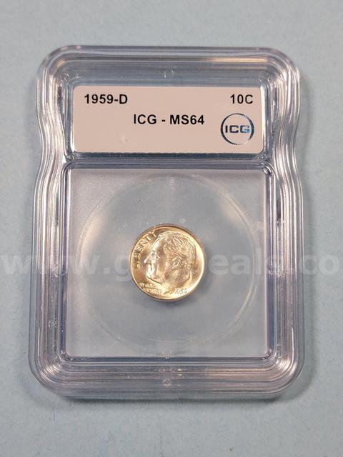 1959-D MS64 Dime