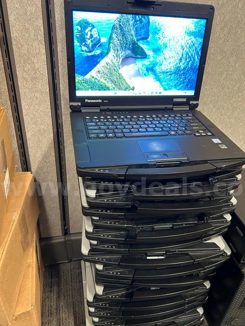 Lot of 18 Panasonic ToughBook FZ-55 MK-1 semi-rugged laptops - With SSD and Windows 11 (Lot of 18)