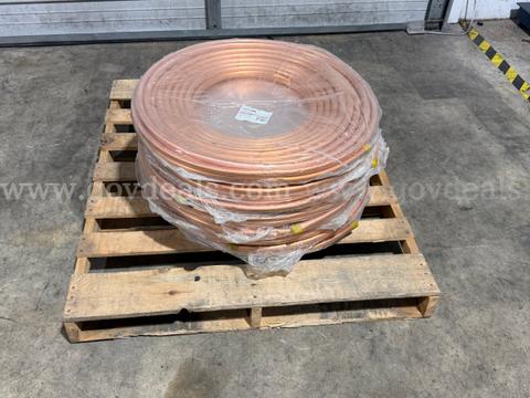 Lot of (12) New Hailiang 3/4" x 100' ASTM B280 ACR Copper Tubing Coils