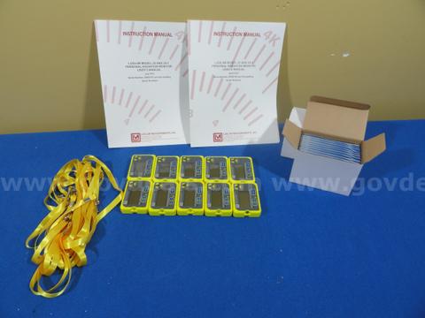 LOT of 10 Ludlum 25 Personal Radiation Monitors Detector Dosimeter Geiger Counter