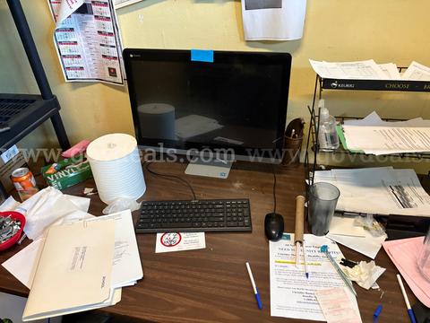 Computer Monitor, Keyboard & Mouse