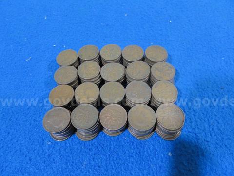 Lot of 200 Canadian King George VI One Cent Coins (1937 - 1952)