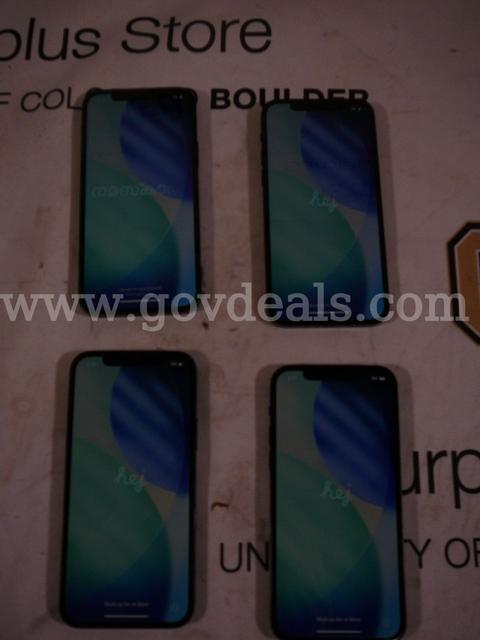 Lot of 4 Black iPhone 12 64GB