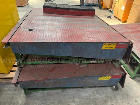 LOT OF(2) KELLEY ATLANTIC MECHANICAL DOCK LEVELERS / DOCKBOARDS – AS-IS