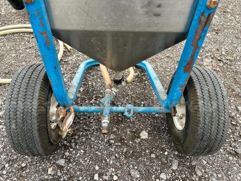Wet sandblasting unit complete, for use with a pressure washer, no dust, limited mess