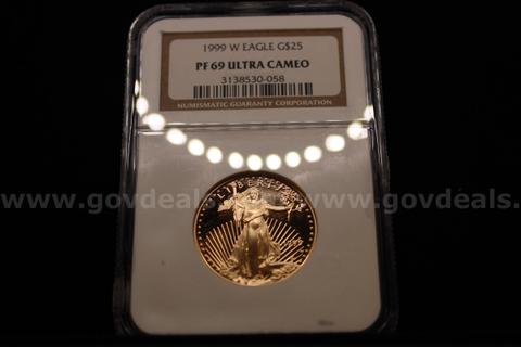 Lot of Graded American Eagle Gold Bullion Coins