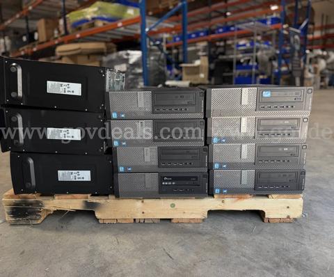 TITLE: LOT (17) OF ASSORTED DELL AND HP DESKTOP COMPUTERS – OPTIPLEX / HP COMPAQ – UNTESTED AS IS