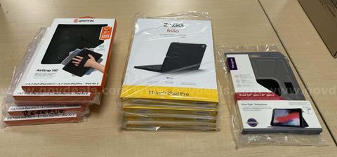 Brand New Tablet Accessories Lot – ZAGG Keyboard Cases, Griffin AirStrap 360, Targus Pro-Tek (9 Units)