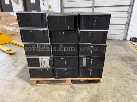 Lot of (30) Assorted Desktop Computers – Dell, ByteSpeed, LG & More