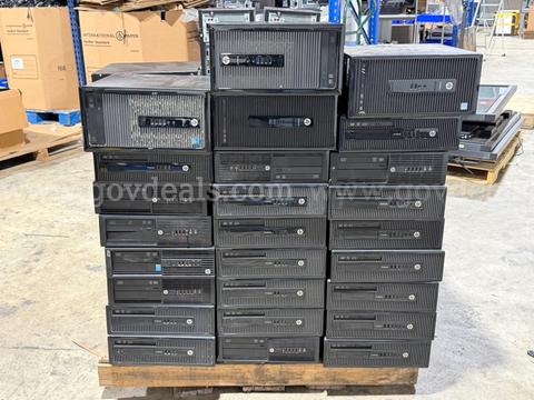 LOT OF (50) Mixed Desktop Computers β HP, ByteSpeed, ACE & More β Intel Core i5 β IT Equipment
