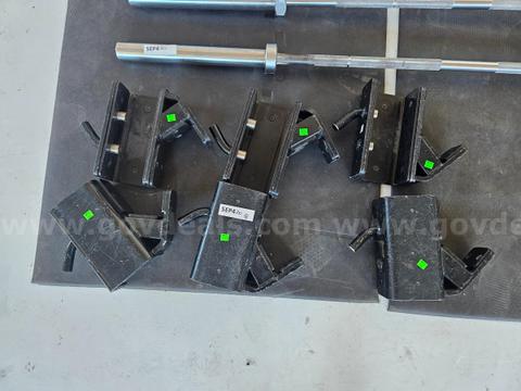 LOT (3 Pairs) Hammer Strength OHDRBS Bar Supports