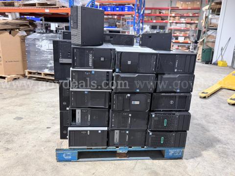 Lot of (47) Mixed Desktop Computers – Dell, HP, Gateway, ACE, Fujitsu & More
