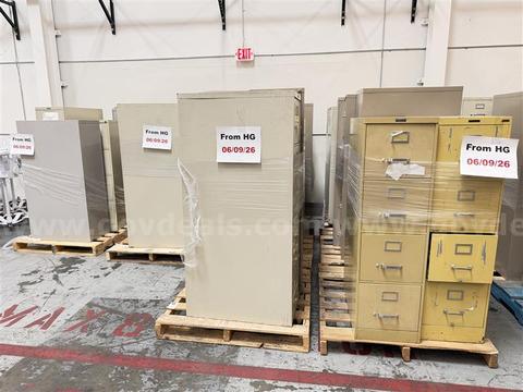 LOT OF VARIOUS FILE CABINETS