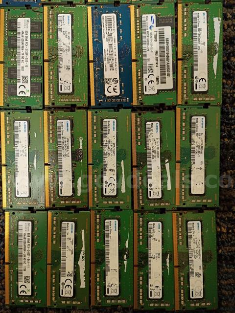 Lot of (47) sticks of 8GB DDR4 Laptop RAM