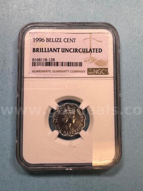 1996 Belize Cent