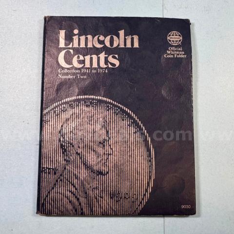 1941-1974 Lincoln Cents Whitman Album