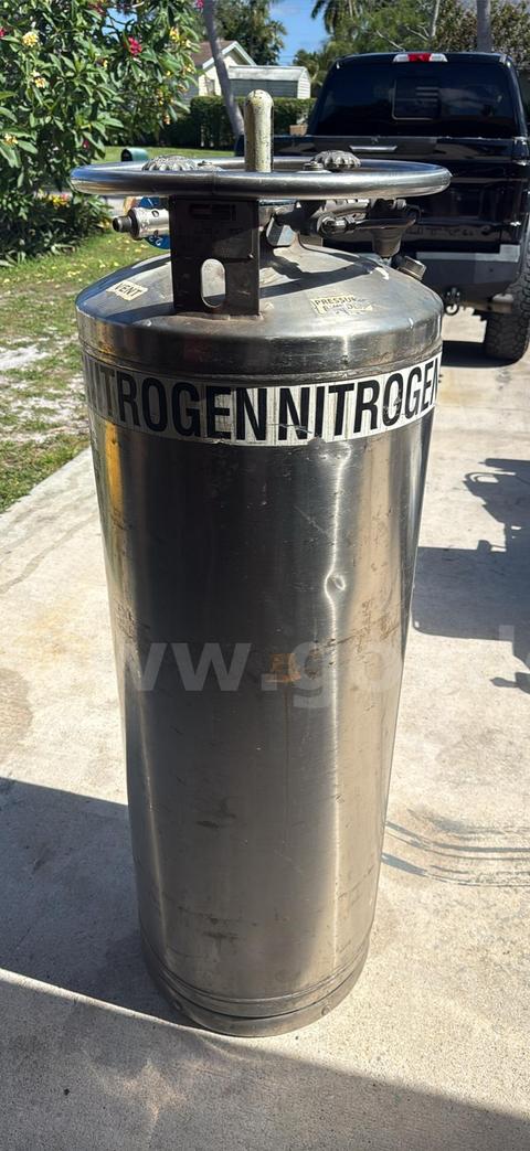 Cryogenic Services Inc 180L Liquid Nitrogen Dewar Cryogenic Storage Tank