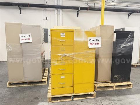 LOT OF VARIOUS FILE CABINETS