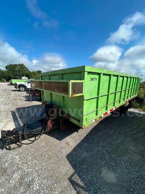 GREEN 2003 RAMER 20FT DUMPING TRASH TRAILER