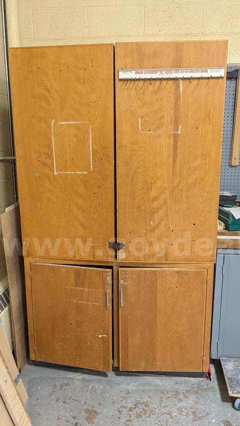 Cabinet with Built in organizers 48" W x 22" D x 84" H