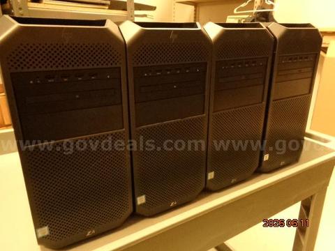 1 LOT OF 4 HPZ4 COMPUTERS