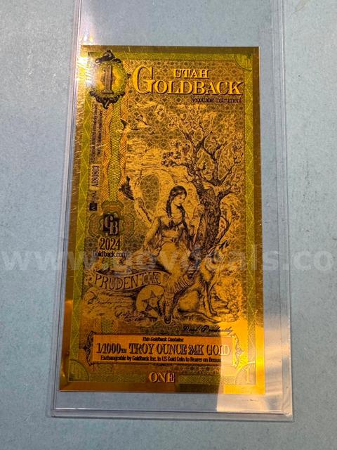 2024 Utah Goldback One Dollar