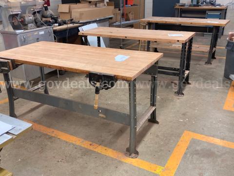 Lot of 3 shop tables