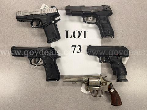 5 Handguns - Lot 73