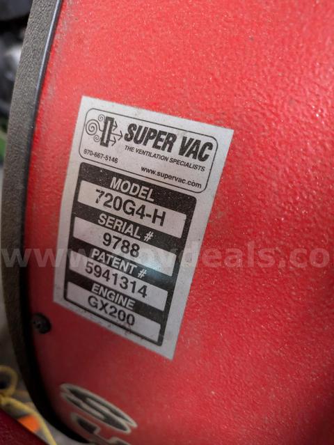 Super Vac Gas Powered PPV Fan