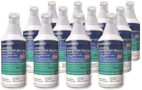 LOT OF 12 Bioesque Botanical Disinfectant Solution, 32 fl oz, 12 Bottles NIB *WILL SHIP*