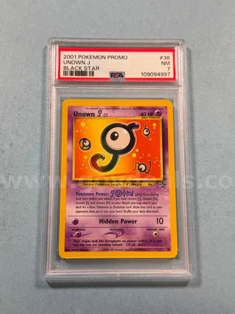 2001 Unown Pokémon Promo Black Star