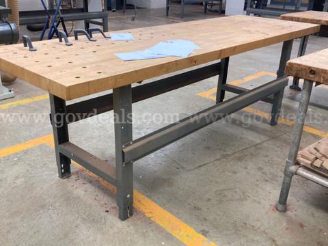 Lot of 5 shop tables