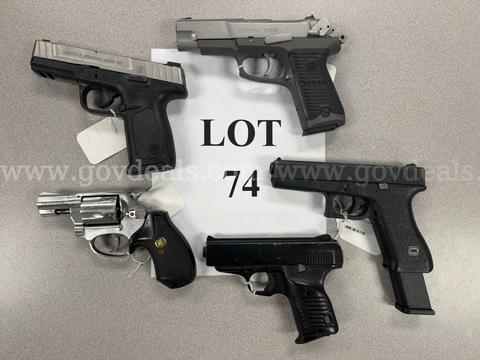 5 Handguns - Lot 74