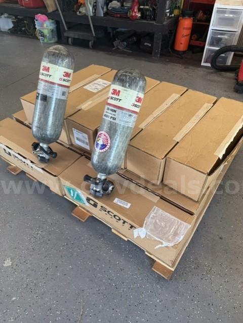 Scott SCBA Cylinders (18), 4500 psi, 30-minute rating