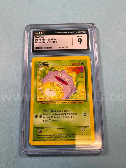 1999 Koffing Pokemon Base Set