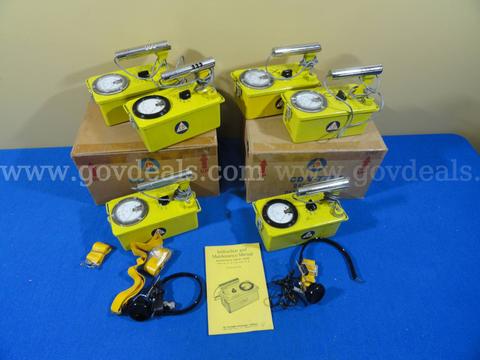 LOT of 6 Vintage Radiation Detectors Survey Dosimeters Meters