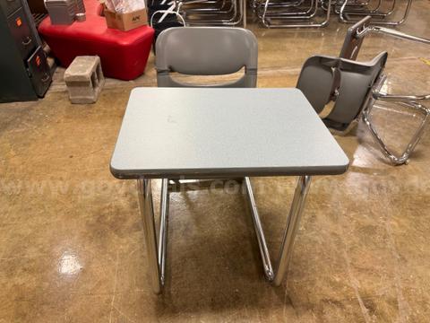 Lot of 28 Gray Desks