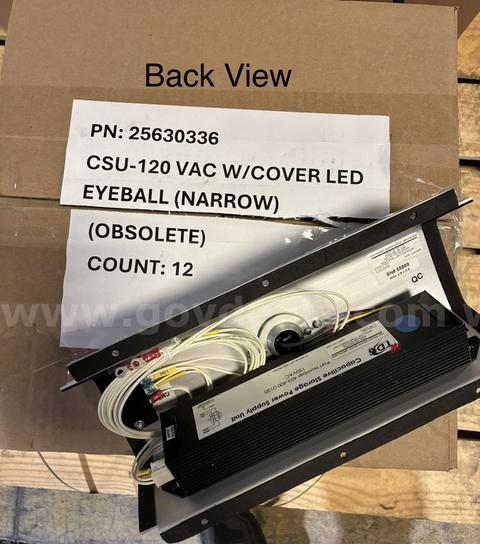 25630336, 120 Vac w/cover, Quantity 12 units.