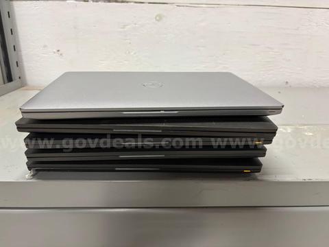 Lot of 5 Used Dell Latitude Laptops