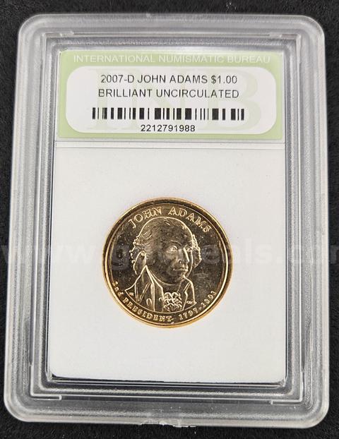 2007 - John Adams $ 1.00