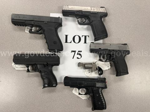 6 Handguns - Lot 75